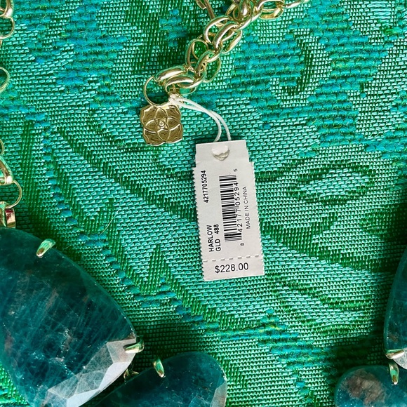 Kendra Scott Harlow Necklace Aqua Apatite NWT - Picture 11 of 12